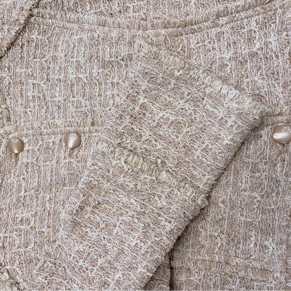 St. John for Neiman Marcus tweed fringe blazer Size 16 - Picture 7 of 8